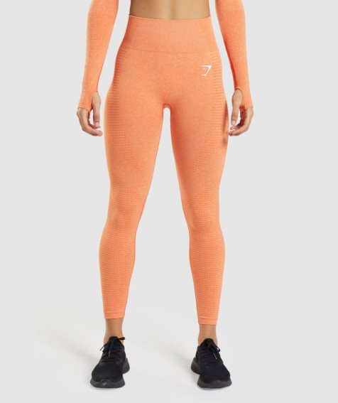 Women's Gymshark Vital Seamless 2.0 Leggings Orange | NZ 4QHTJS